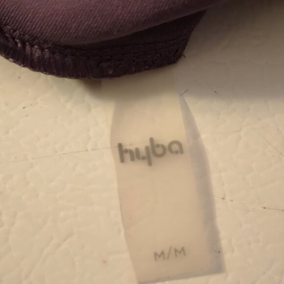 Hyba Ladies Long Sleeve Purple Mock Neck Exercise Top - Picture 3 of 6